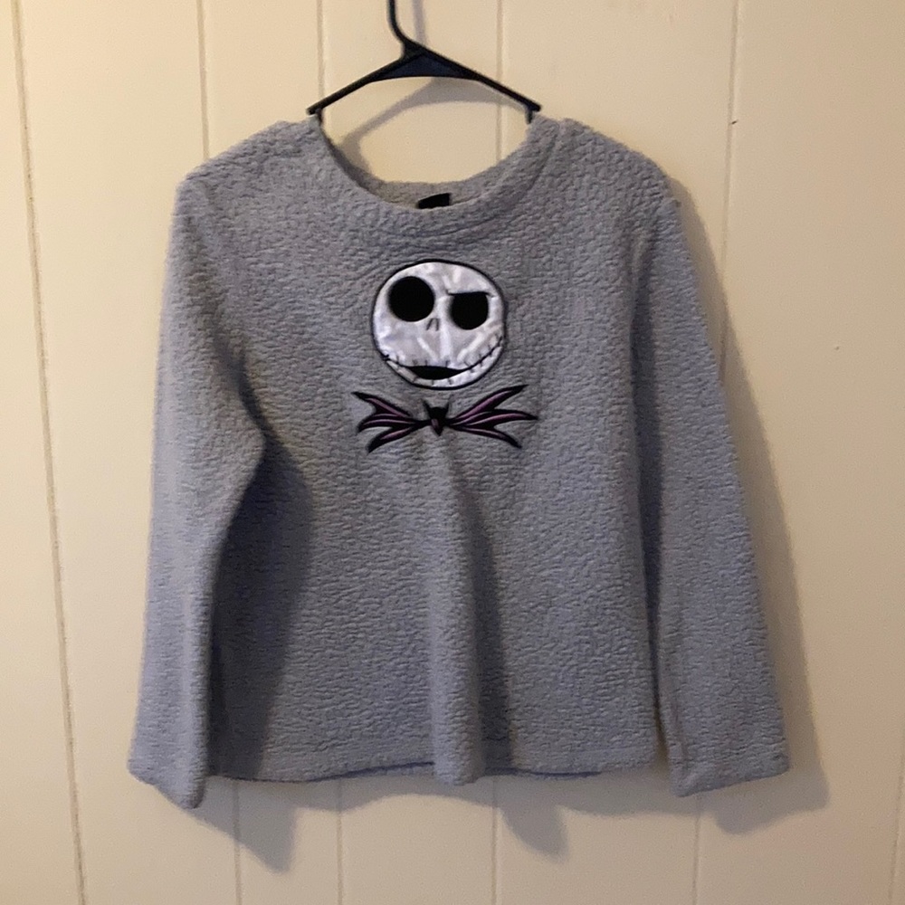Fuzzy Jack Skellington Pajama Sweater